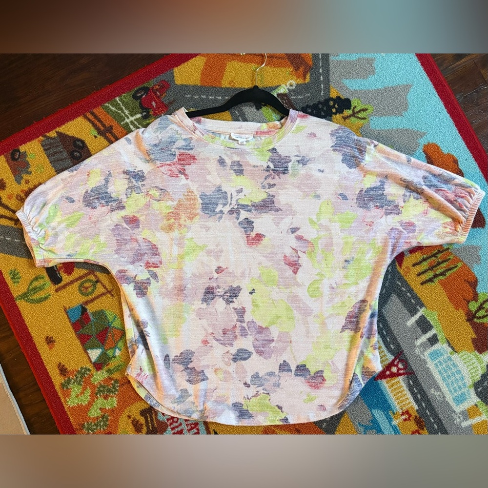 Westbound colorful floral tunic shirt